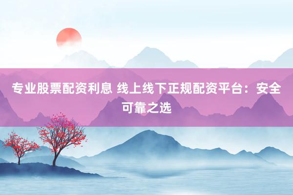 专业股票配资利息 线上线下正规配资平台：安全可靠之选